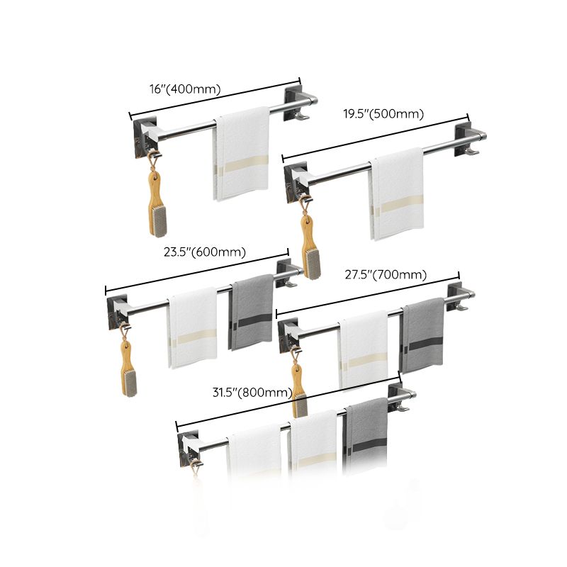 Avtoit | Polished Chrome Bathroom Accessory Set Modern Bathroom Shelf Stainless Steel