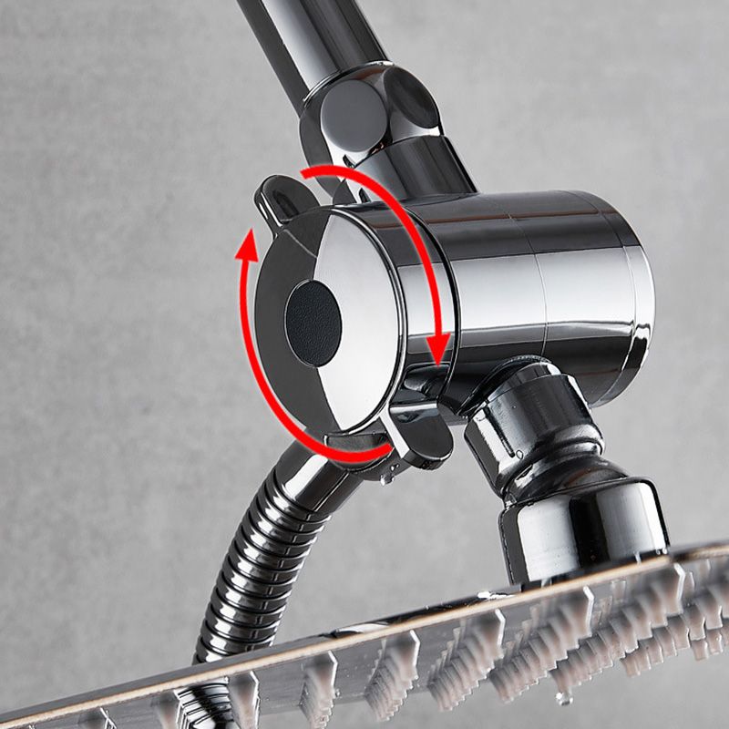 Avtoit | Square Metal Double Shower Heads Modern Shower with Shower Hose