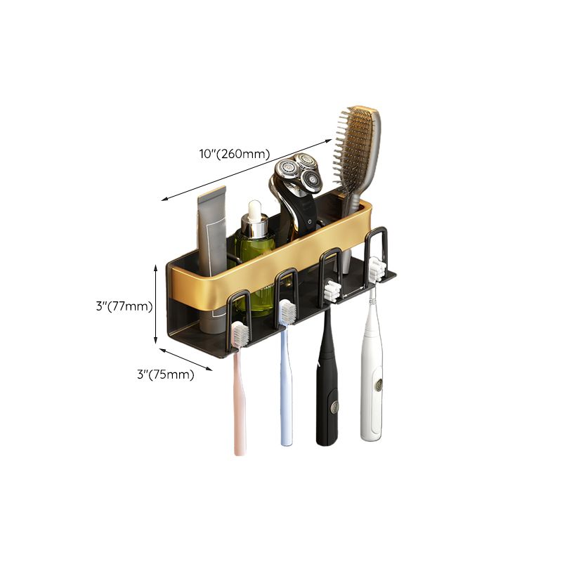 Avtoit | Modernism Bathroom Accessories Hardware Set Black & Gold Bathroom Shelf/Towel Bar