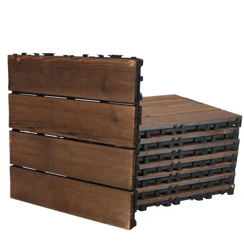 Avtoit | Wood Terrace Tiles Plug-in System Installation Outdoor Terrace Tiles