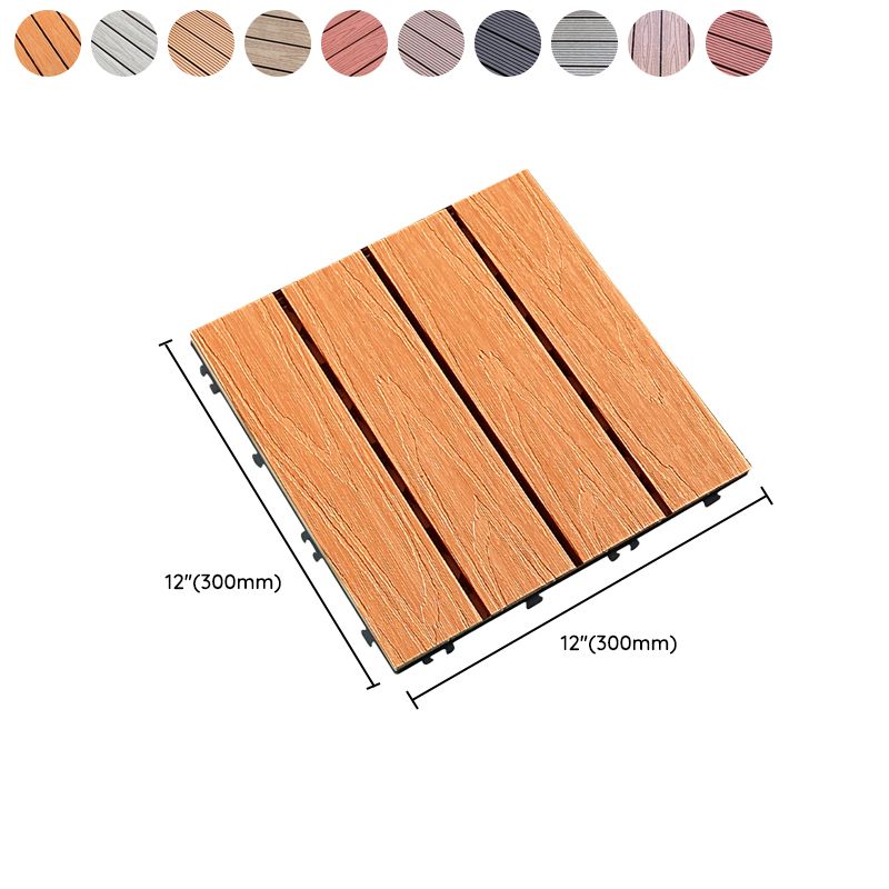 Avtoit | Composite deck tile Solid Color Waterproof Patio Floor Tile