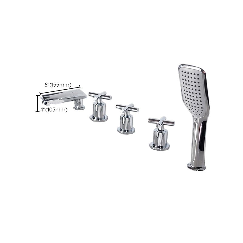Avtoit | Contemporary Style Bathroom Faucet Metal Deck Mounted Bathroom Faucet