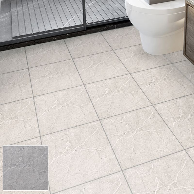 Avtoit | Square Bathroom PVC Flooring 12" x 12" x 0.07 mm Peel and Stick Vinyl Flooring