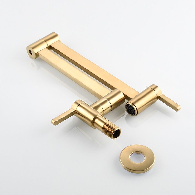 Avtoit | 1-handle brushed nickel widespread faucet 1 hole wall-mounted bathroom faucet with brass