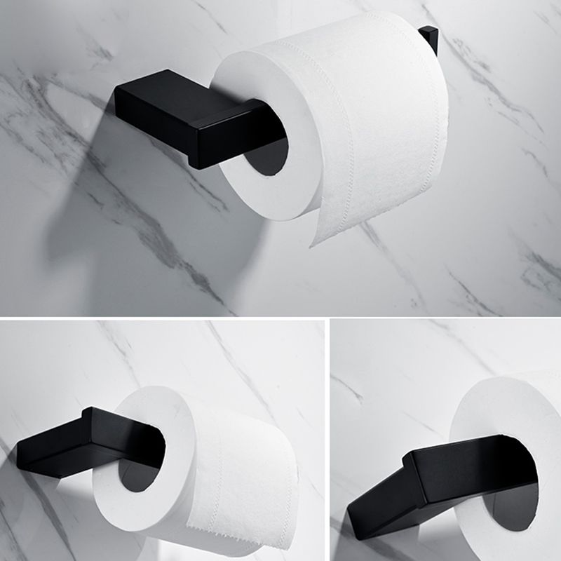 Avtoit | 5-piece Modernism Bathroom Accessory Set in Matte Black Stainless Steel