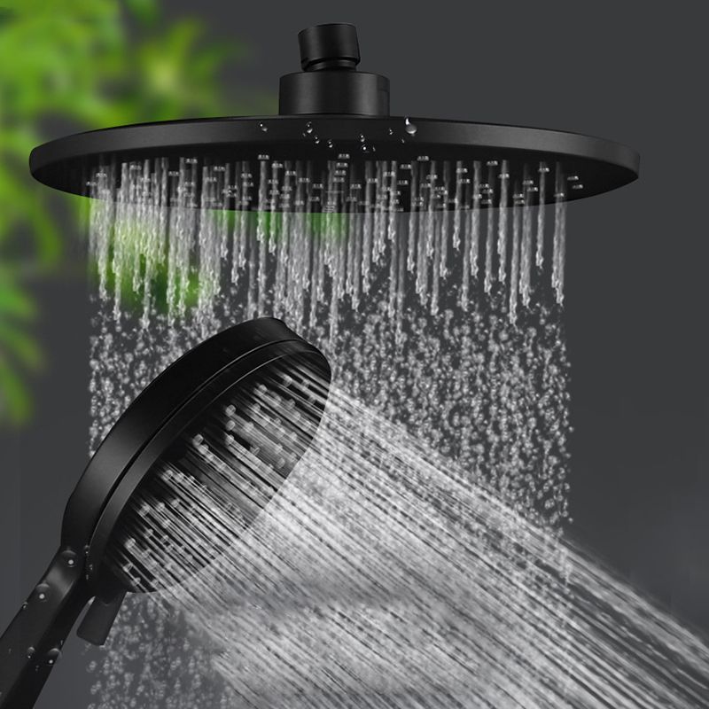 Avtoit | Contemporary Black Round Showerhead Combo Rain Shower Hand Shower