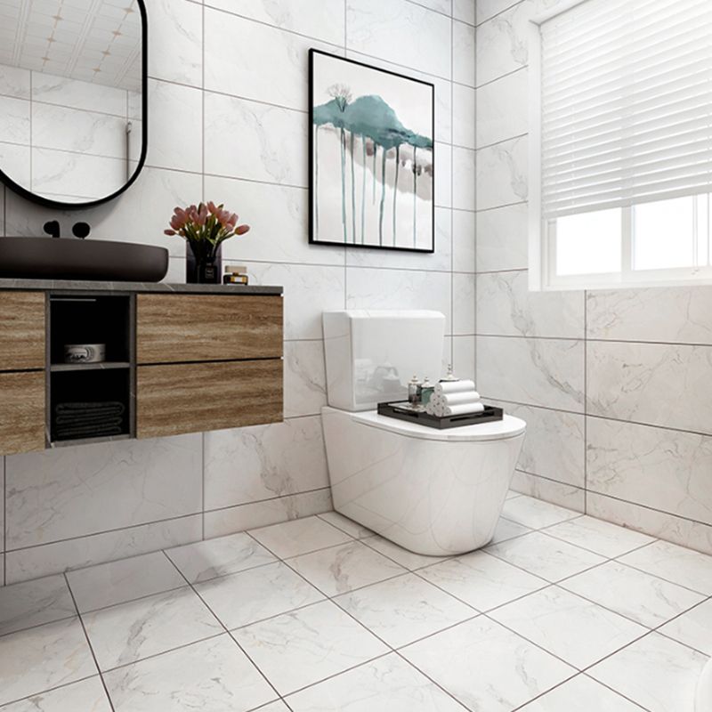 Avtoit | Peel and Stick Vinyl Floor Dark Gloss Vinyl Floor with Square Edge