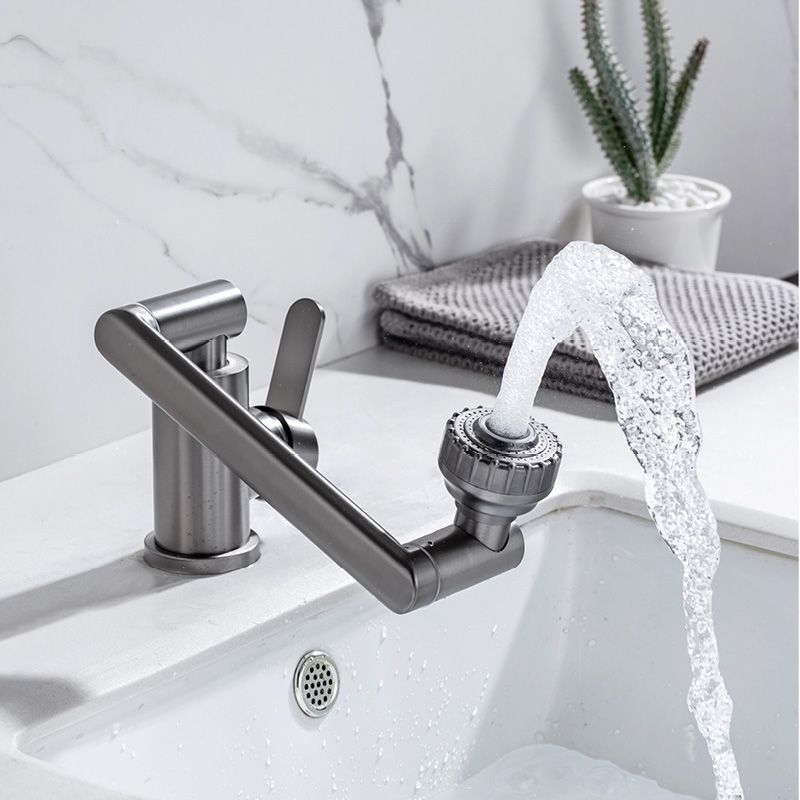 Avtoit | Contemporary Centerset Faucet Lever Handles Low Arc Stainless Steel Faucet