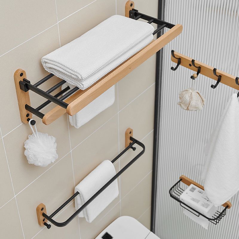 Avtoit | Metal and wood bathroom accessories as a single piece or in a set in black
