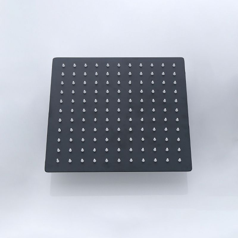 Avtoit | Black Square Fixed Shower Head Modern Style Wall Mounted Shower Head