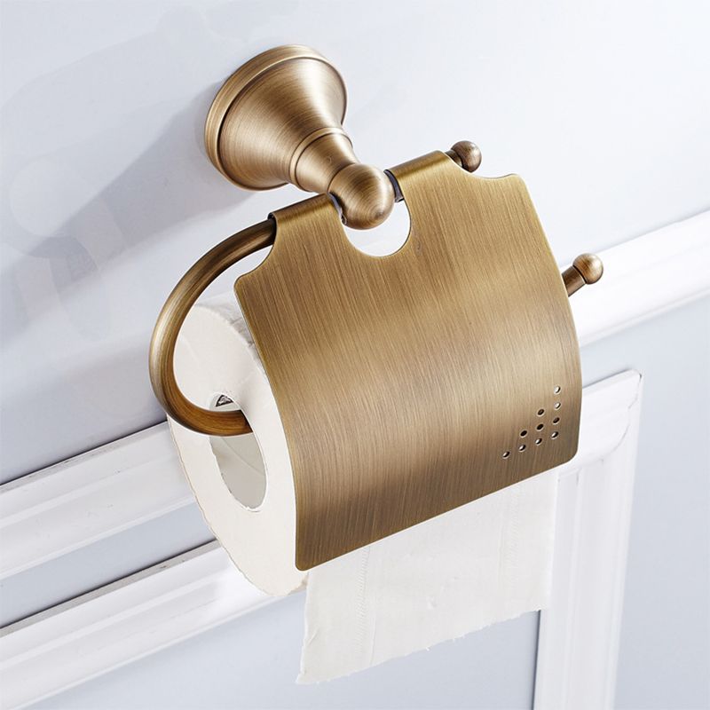 Avtoit | Metal Bathroom Set 4-Piece Traditional Style Gold Bathroom Hardware Set