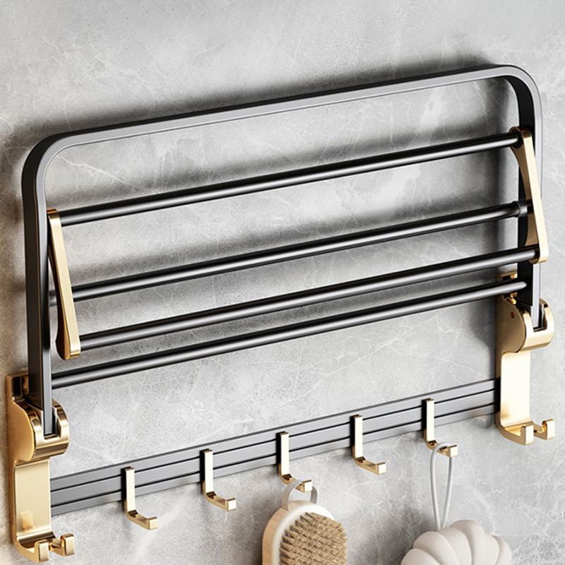 Avtoit | Modernism Bathroom Accessories Hardware Set Black & Gold Bathroom Shelf/Towel Bar
