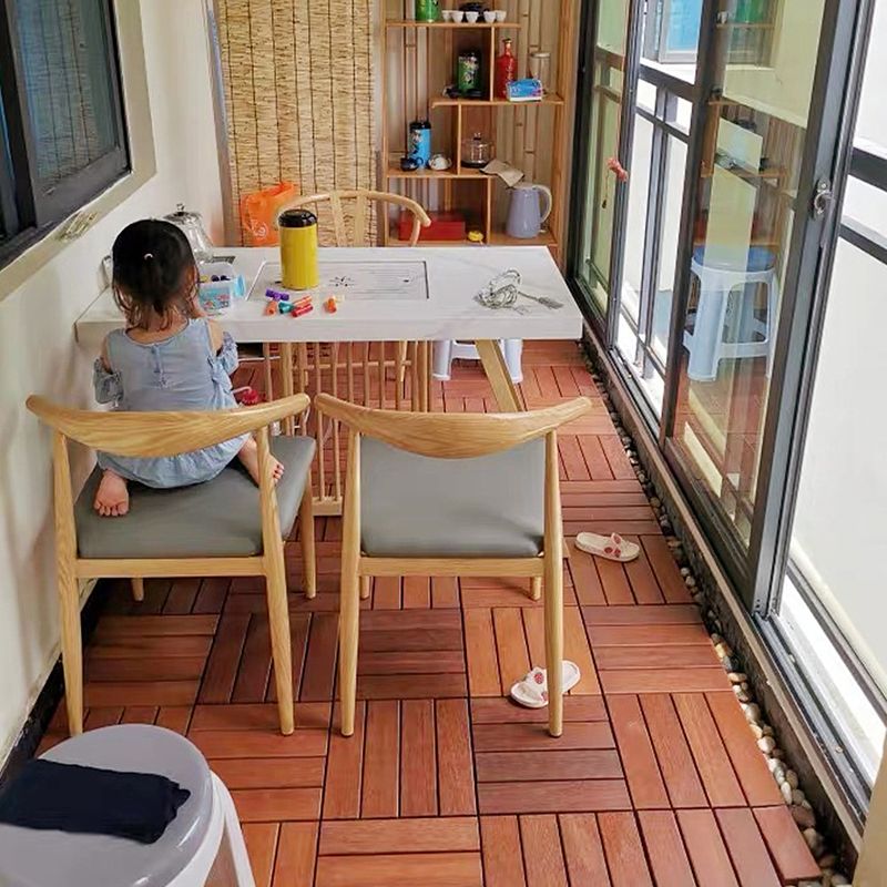 Avtoit | Modern Style Square Wood Floor Corrosion-Resistant Outdoor Wood Floor