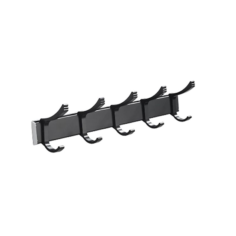 Avtoit | Modern Classic Bathroom Hardware Set Matte Black Bathrobe/Towel Bar & Bathroom Shelf