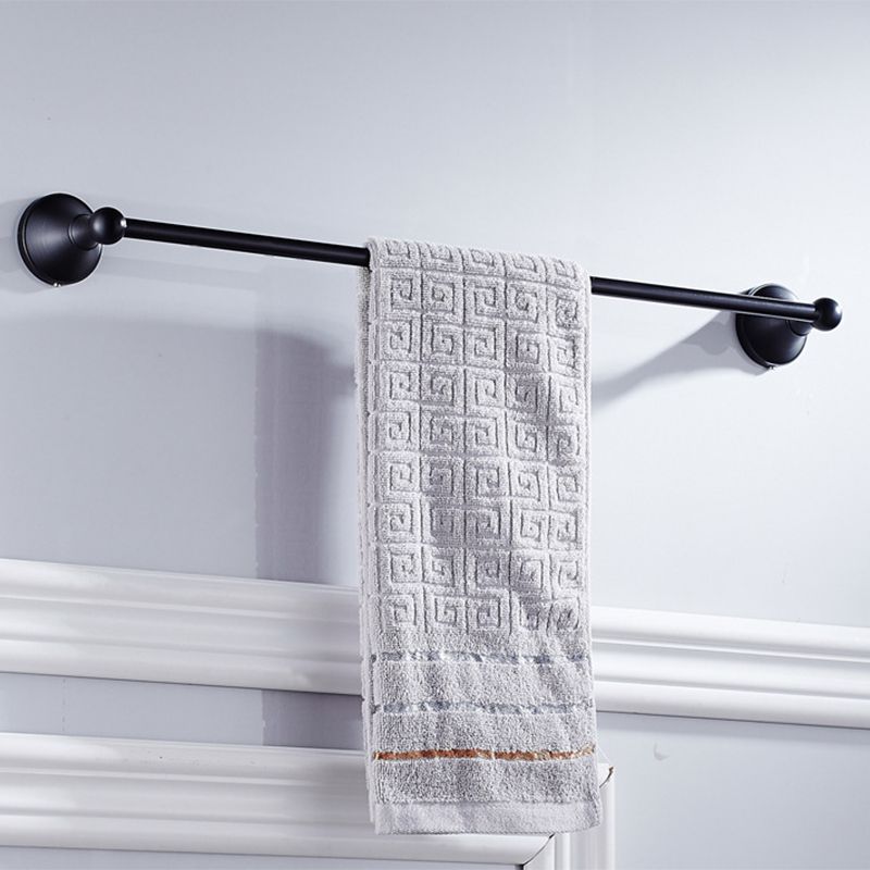 Avtoit | Metal Bathroom Set 4-piece Traditional Style Black Bathroom Accessory Set