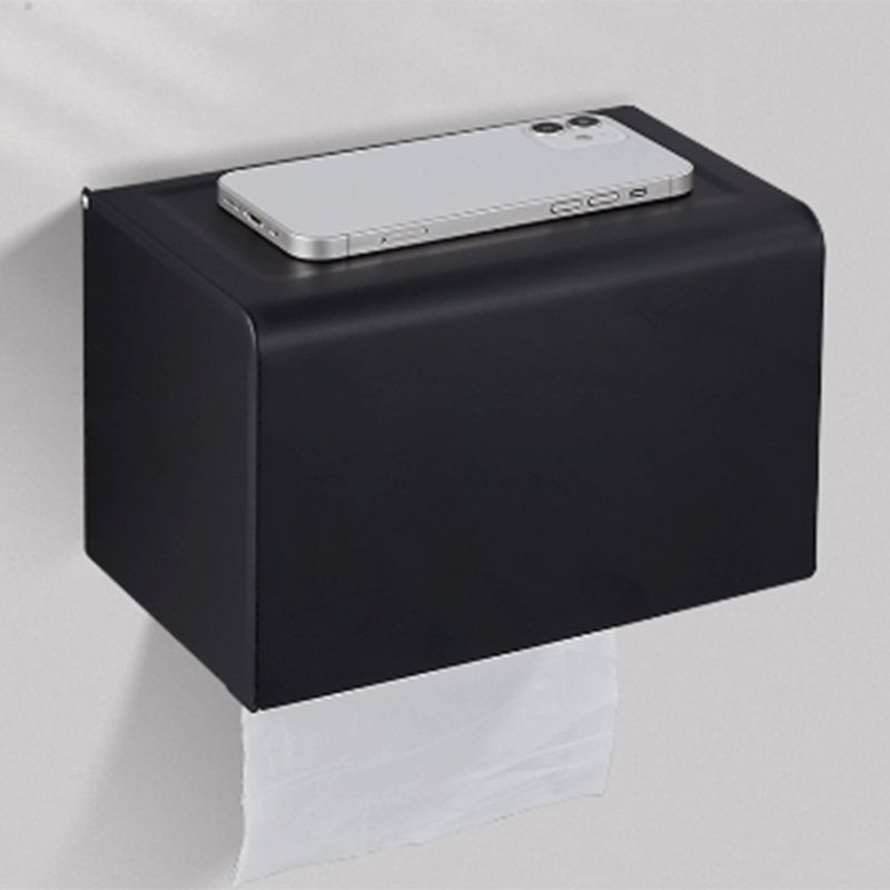 Avtoit | Modern Bathroom Accessory Set Matte Black/Grey Bathroom Shelf/Towel Holder & Paper Holder