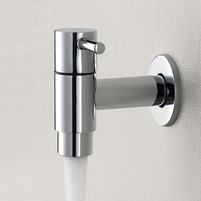 Avtoit | Contemporary Wall-Mounted Bathroom Faucet Single Hole Low Arc Solid Brass Circular Faucet