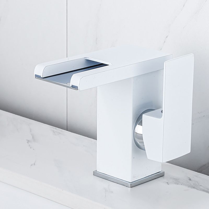 Avtoit | Contemporary Sink Faucet Solid Color Low Arc Bathroom Sink Faucet