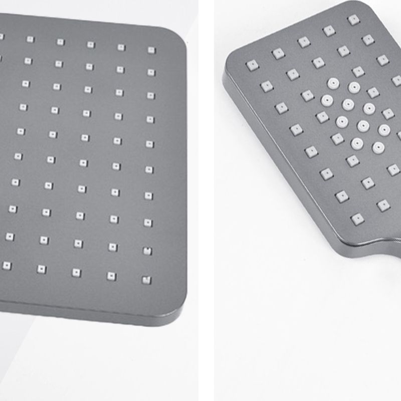 Avtoit | Rectangular Gray Showerhead Combo Standard Spray Pattern Showerhead