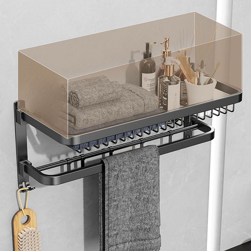 Avtoit | Minimalist black bathroom accessory set paper holder towel bar bath hardware set