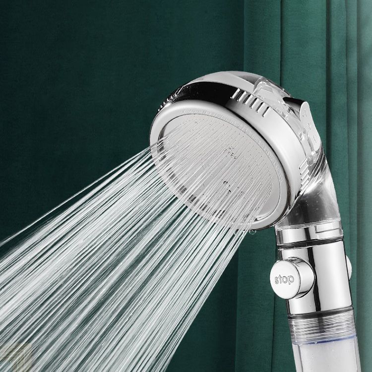 Avtoit | Modern Handheld Shower Head Round Filter Ball Spray Head in Silver