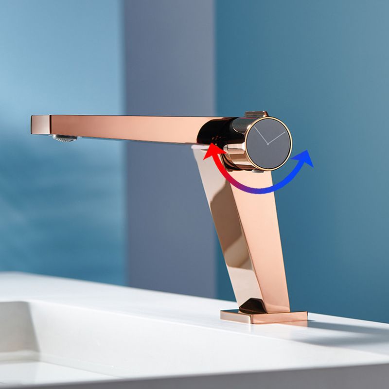 Avtoit | Modern Bathroom Sink Faucet Brass Knob Handle Low Arc Basin Faucet
