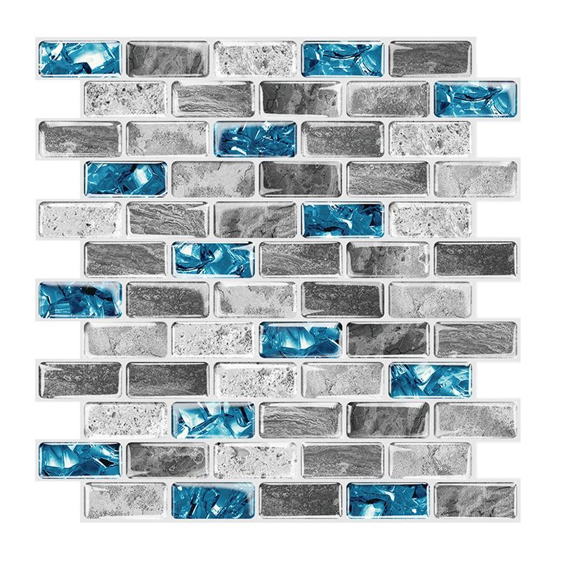 Avtoit | Peel and Stick Wall Tile Water Repellent Rectangle PVC Peel & Stick Subway Tile