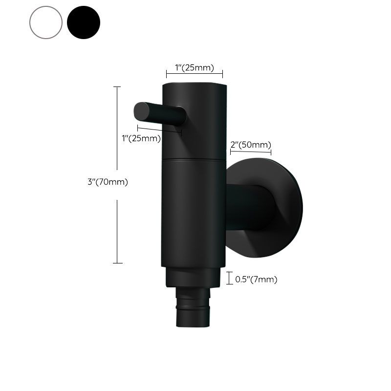 Avtoit | Contemporary Wall-Mounted Bathroom Faucet One Hole Solid Brass Round Faucet