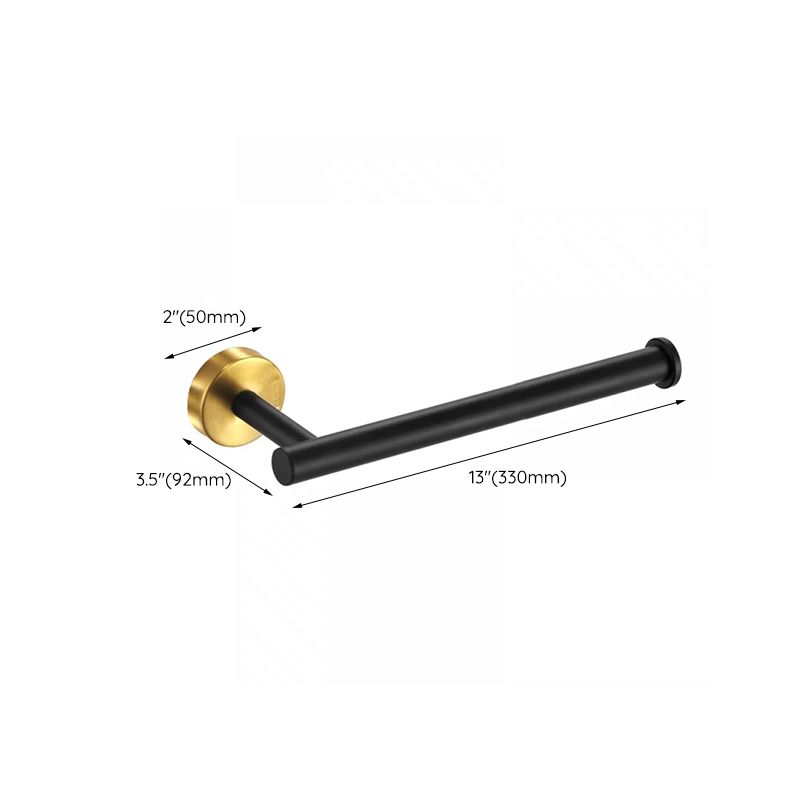 Avtoit | Modern Bathroom Hardware Set in Stainless Steel Brushed Chrome Towel Bar/Ring & Bathrobe Hook