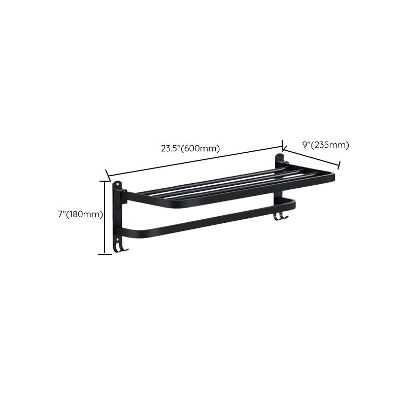 Avtoit | Modern Bathroom Accessories Black Paper Holder Bathroom Shelf Bathroom Accessory Set