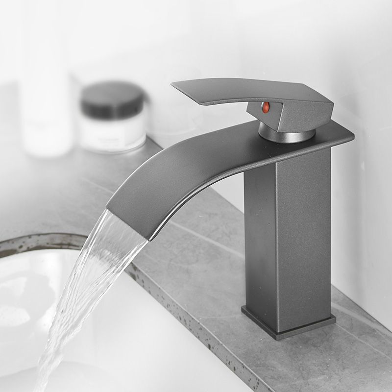 Avtoit | Modern Bathtub Faucet Waterfall Spout Lever Handle Brass Sink Faucet