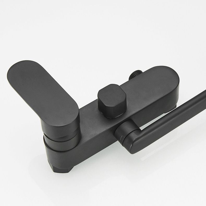 Avtoit | Metal Bathtub Faucet Trim Contemporary Lever Handle Bathtub Faucet Trim