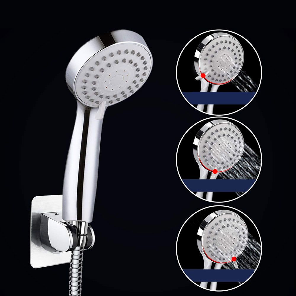 Avtoit | Modern Standard Shower Set Double Round Metal Adjustable Spray Pattern Shower Head