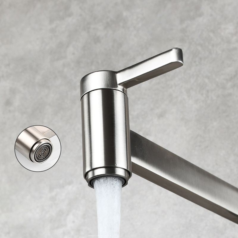 Avtoit | 1-handle brushed nickel widespread faucet 1 hole wall-mounted bathroom faucet with brass