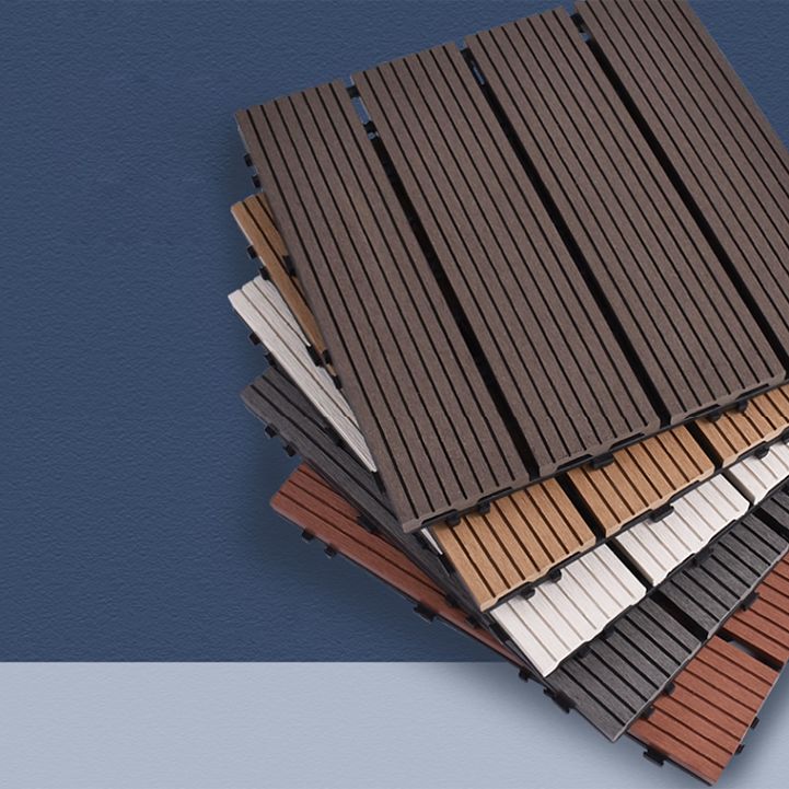 Avtoit | 11 Pack 12" X 12" Square Deck/Patio Tiles Snap Fit for Outdoor Patio Tiles
