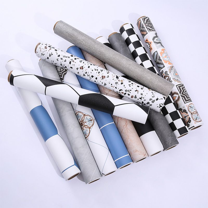 Avtoit | Modern PVC flooring Peel and Stick porcelain tile look vinyl plank flooring