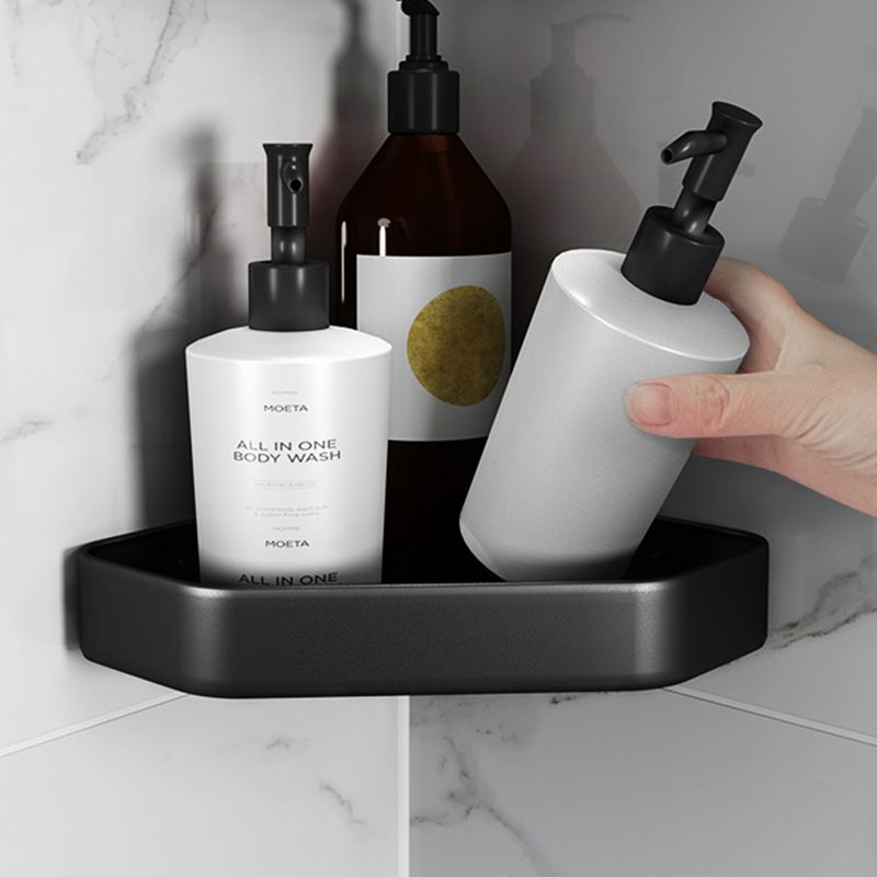 Avtoit | Matt black bathroom accessories set Modern anti-rust 1/2/3-piece bathroom shelf