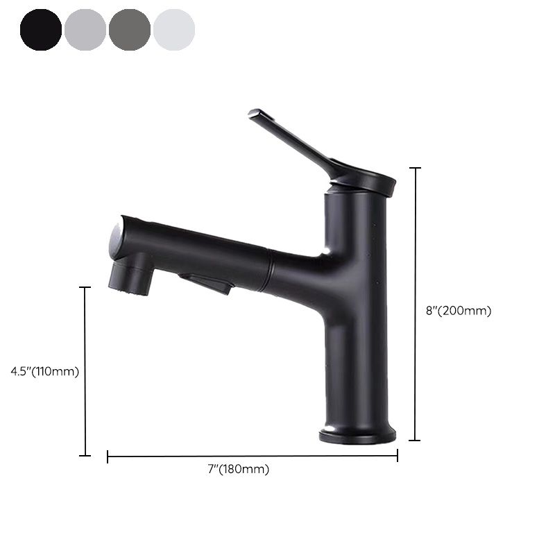 Avtoit | Contemporary Sink Faucet Plian Low Arc Center-Set Bathroom Faucet
