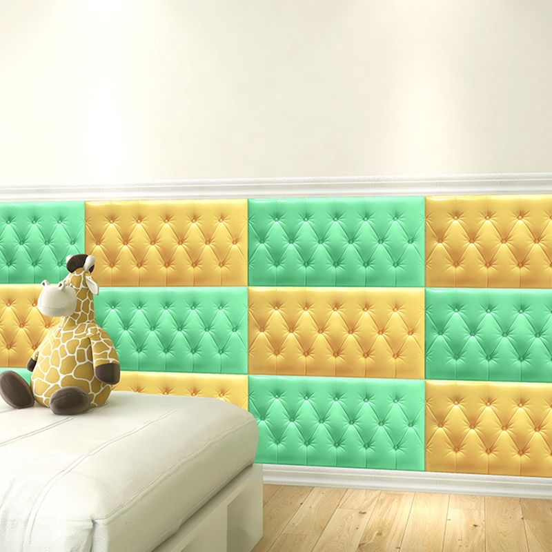 Avtoit | Modern Wall Panel Smooth Wall Indoor Upholstered Board Set of 4