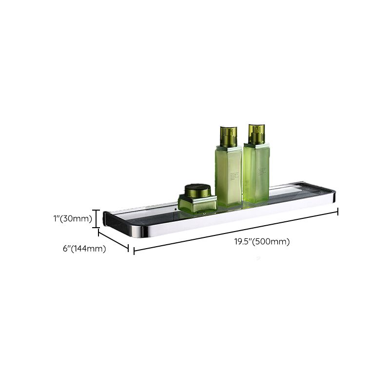 Avtoit | Polished Chrome Modern Bathroom Accessory Set made of Stainless Steel Towel Holder/Soap Dish