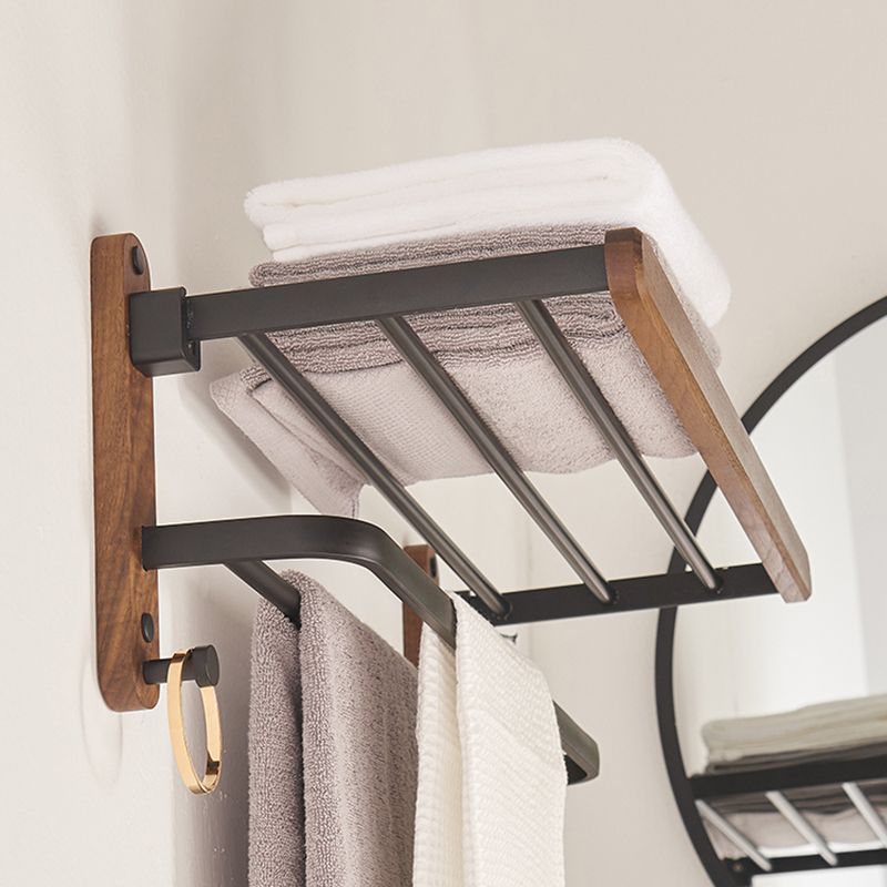 Avtoit | Modern Bathroom Accessory Set Aluminum & Wood Bathroom Fittings Set