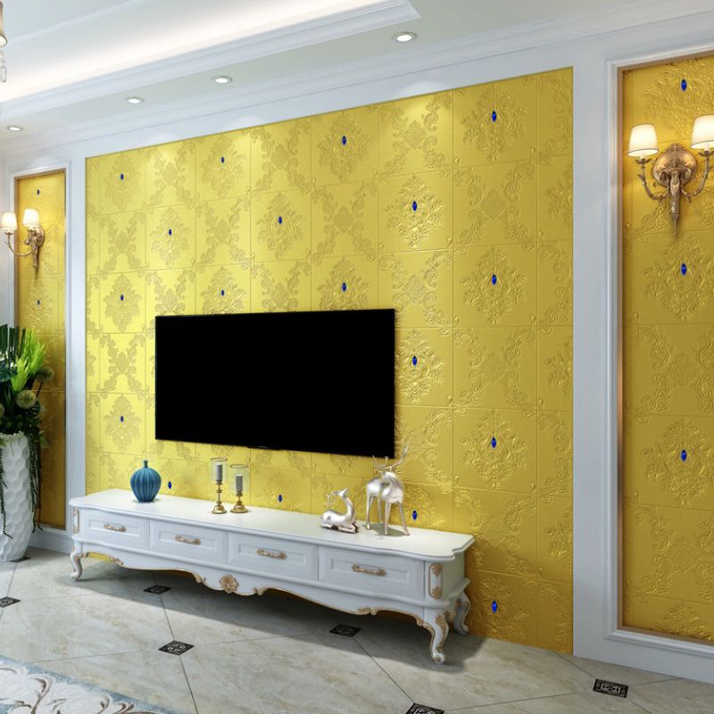 Avtoit | Glam Style Foam Wall Panel Living Room 3D Embossed Waterproof Wall Panel