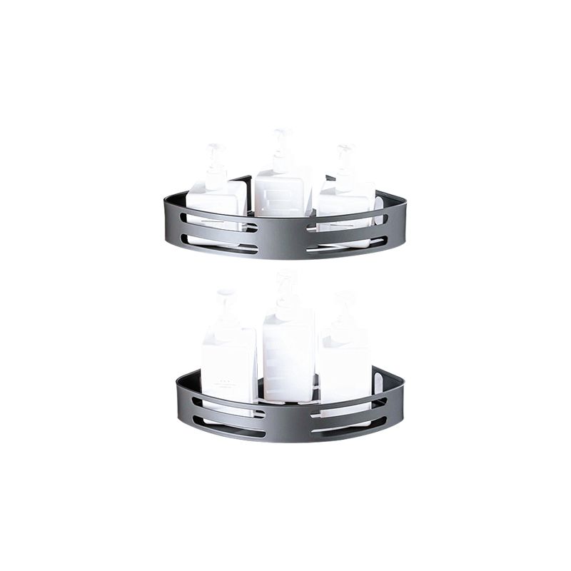 Avtoit | Matt gray bathroom accessory set bathroom shelf/towel holder & paper holder included