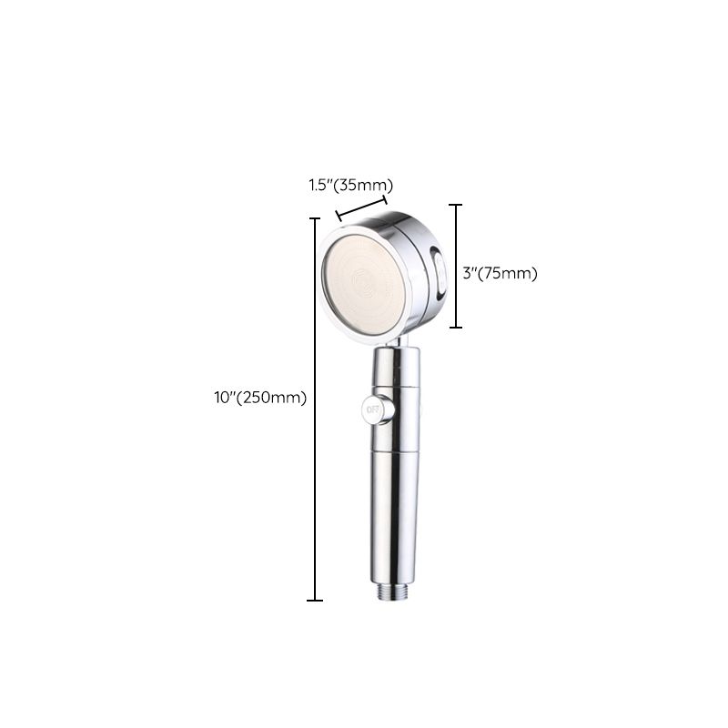 Avtoit | Adjustable Water Flow Showerhead Solid Color 3 Settings Round Handheld Shower