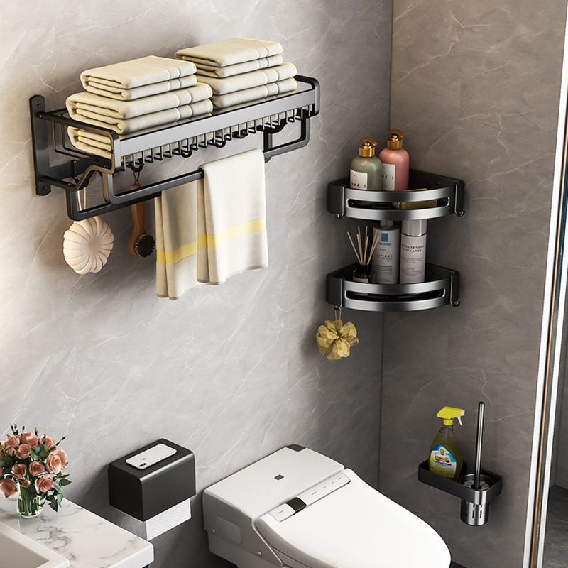 Avtoit | Modern black metal bath hardware set towel bar bathroom hardware set