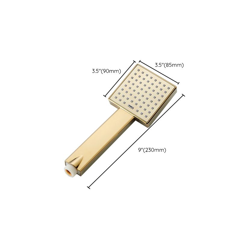 Avtoit | Contemporary Shower Head Square Golden Bathroom Handheld Shower