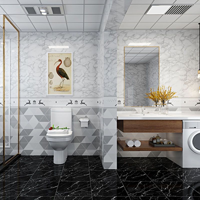 Avtoit | Modern Peel-and-Stick Tiles Plastic Single Tile Peel & Stick Mosaic Tile