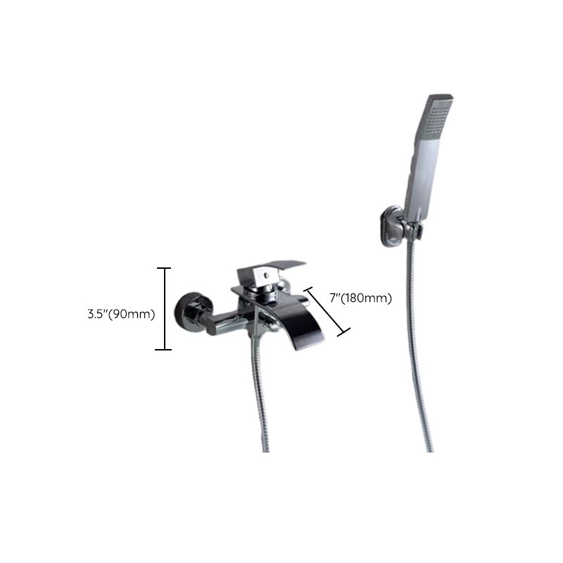 Avtoit | Bathroom Bathtub Pull-Out Wall-Mounted Hand Shower Fixed Bathtub Faucet