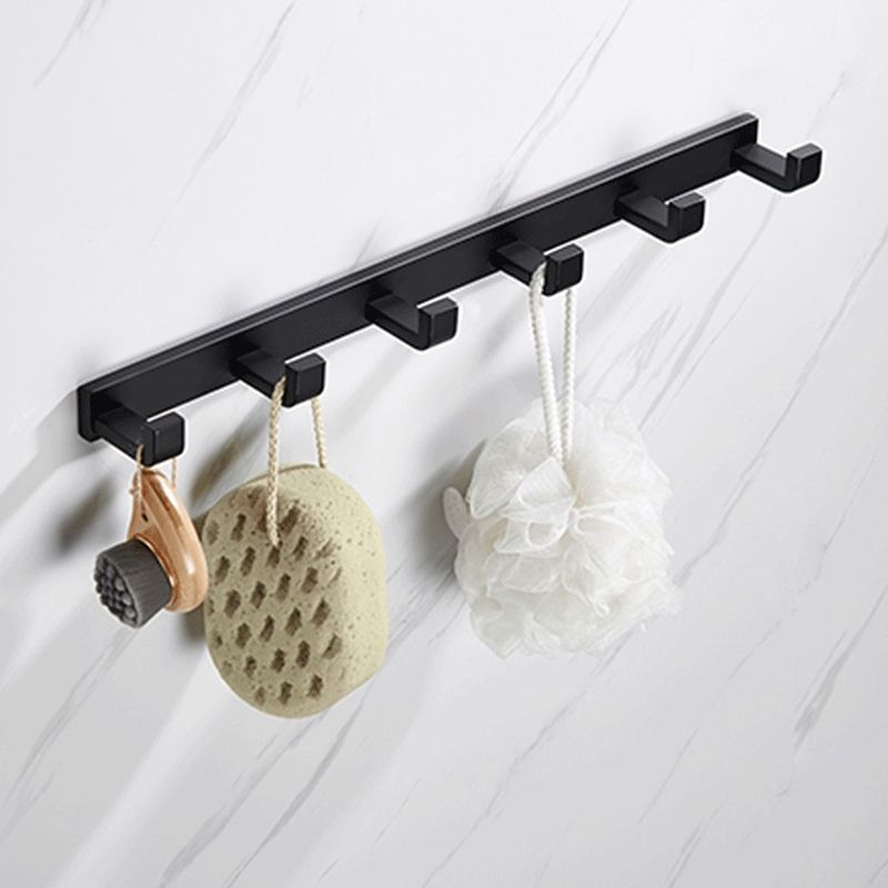 Avtoit | Matte Black 5-piece modern bathroom accessory as individual piece or as set with towel bar