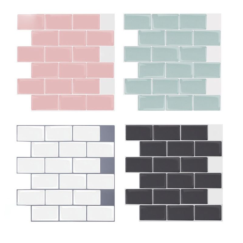 Avtoit | Simple Peel & Stick Tile Scratch-Resistant Plastic Peel and Stick Subway Tile for Shower